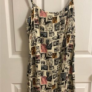 Reformation mini slip comic dress